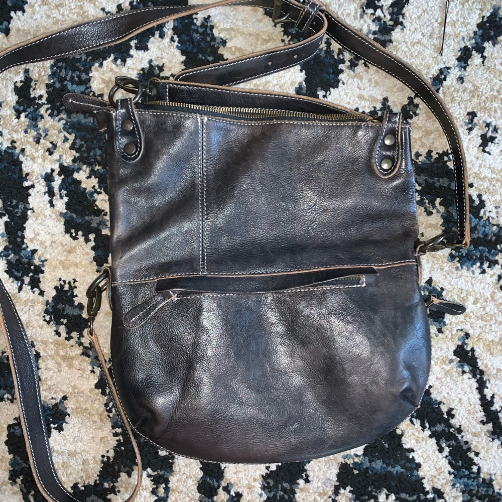 Bed Stu charcoal grey bag